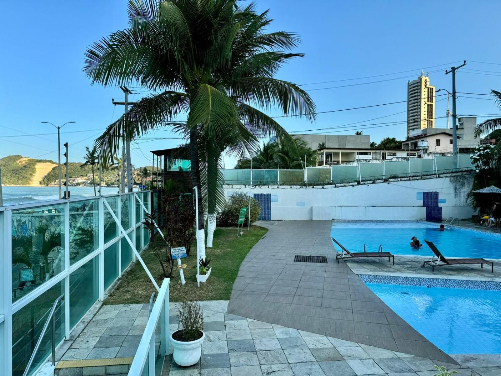 Edy Hospedagens Beira-Mar Flat 310 Com Vista Para O Morro Do Careca, Piscina E Localizacao Privilegiada ناتال المظهر الخارجي الصورة
